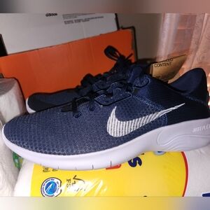 Nike Navy Blue and White Sneakers